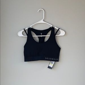 black Under Armour sports bra